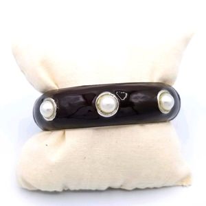 Vintage Cookie Lee Chocolate brown Clamper Bracele